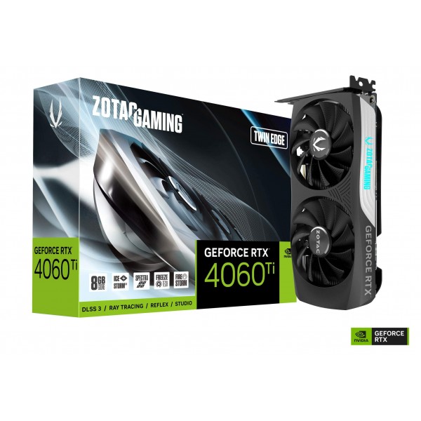 Gpu Zotac Gaming Geforce Rtx 4060ti 8gb Twin Edge Zt-d40610e-10m